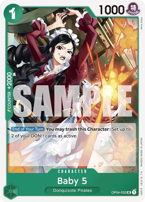 Baby 5 Reprint OP04-032 One Piece card from Premium Booster -The Best-