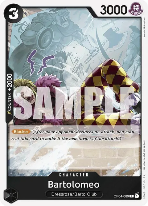 Bartolomeo Reprint OP04-089 One Piece card from Premium Booster -The Best-
