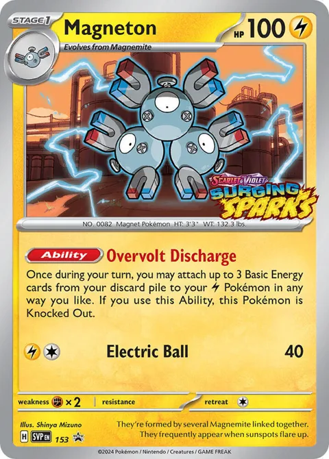 Magneton #153 Holofoil Pokémon card from Scarlet & Violet Promo Cards