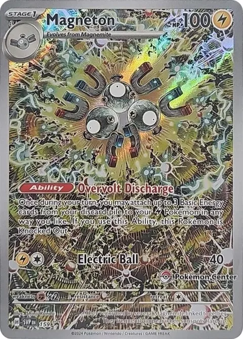 Magneton - 159 Pokémon Center Exclusive #159 Holofoil Pokémon card from Scarlet & Violet Promo Cards