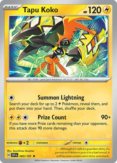Tapu Koko - 065/191 Non-Holo #065/191 Pokémon card from Deck Exclusives