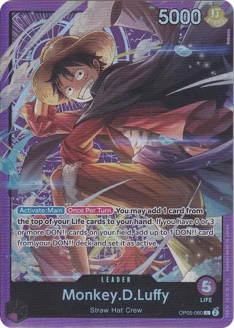 Monkey.D.Luffy Sound Loader Vol. 1 OP05-060 One Piece card from One Piece Promotion Cards