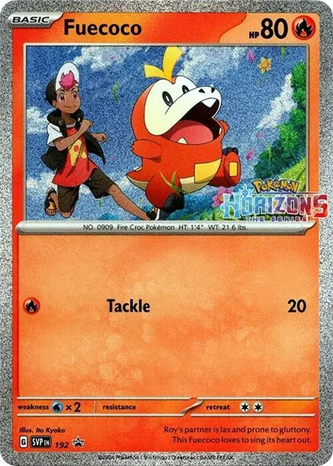 Fuecoco #192 Holofoil Pokémon card from Scarlet & Violet Promo Cards