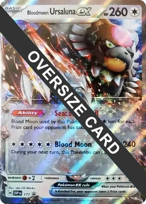 Bloodmoon Ursaluna ex - 177 #141/167 Holofoil Pokémon card from Jumbo Cards
