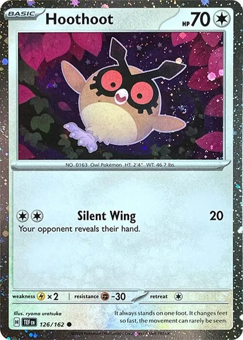 Hoothoot - 126 Cosmos Holo #126/162 Holofoil Pokémon card from Miscellaneous Cards & Products