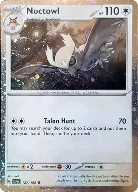 Noctowl - 127 Cosmos Holo #127/162 Holofoil Pokémon card from Miscellaneous Cards & Products