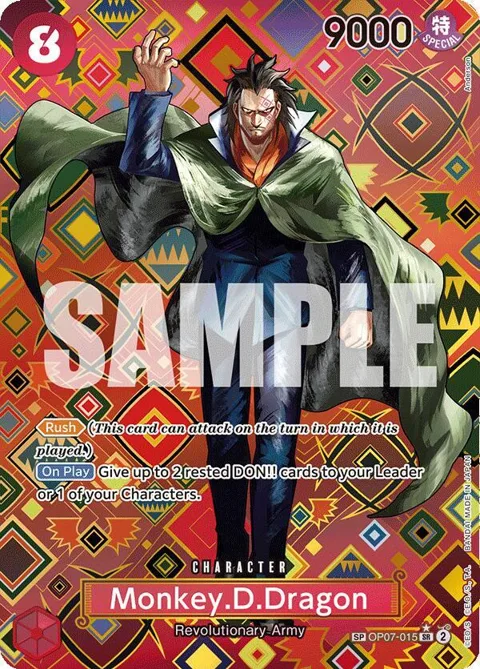 Monkey.D.Dragon SP OP07-015 One Piece card from Emperors in the New World