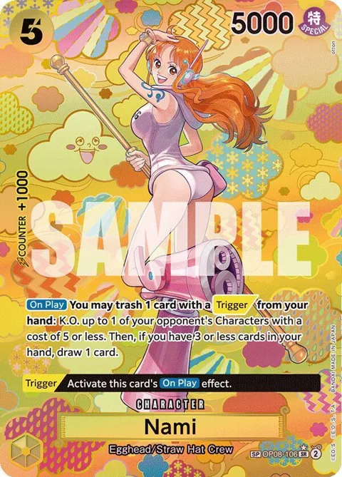 Nami SP OP08-106 One Piece card from Emperors in the New World
