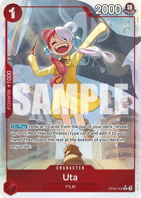 Uta Alt Art OP09-002 One Piece card from Emperors in the New World