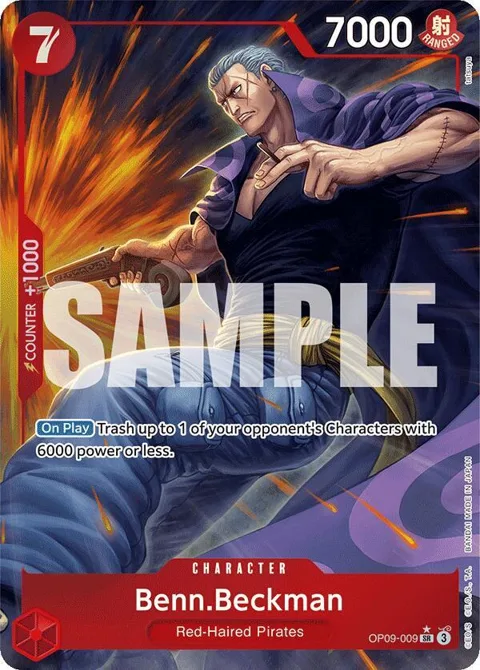 Benn.Beckman Alt Art OP09-009 One Piece card from Emperors in the New World