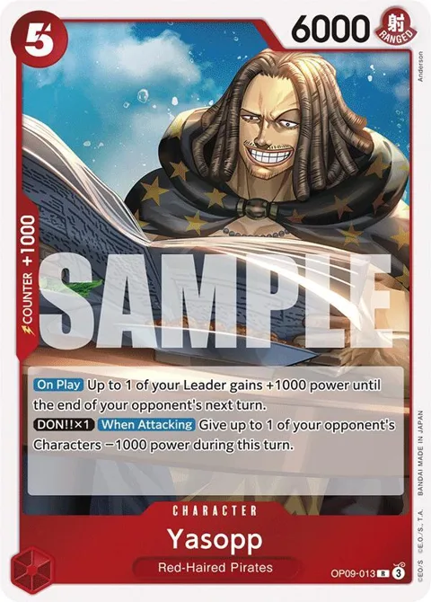 Yasopp OP09-013 One Piece card from Emperors in the New World
