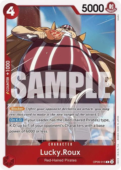 Lucky.Roux OP09-015 One Piece card from Emperors in the New World