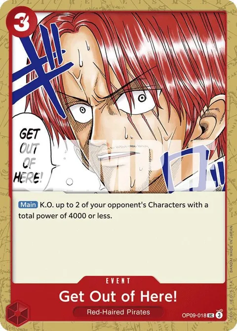 Get Out of Here! OP09-018 One Piece card from Emperors in the New World