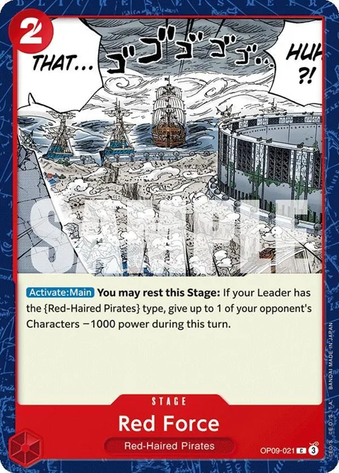 Red Force OP09-021 One Piece card from Emperors in the New World