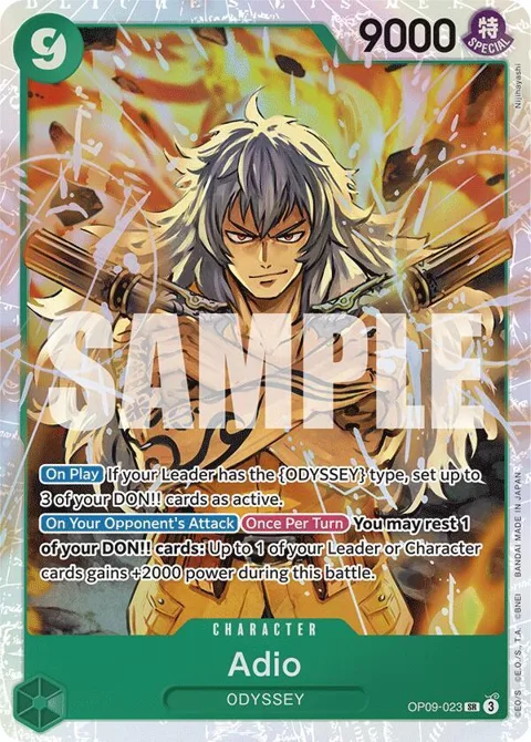 Adio OP09-023 One Piece card from Emperors in the New World