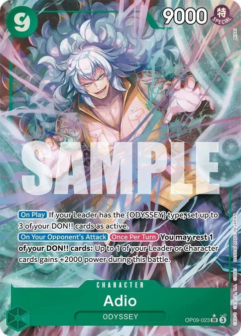 Adio Alt Art OP09-023 One Piece card from Emperors in the New World