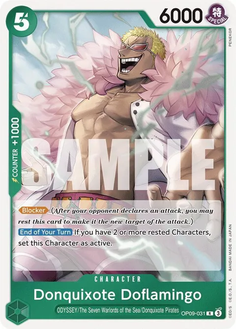 Donquixote Doflamingo OP09-031 One Piece card from Emperors in the New World