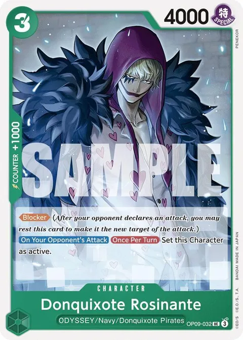 Donquixote Rosinante OP09-032 One Piece card from Emperors in the New World