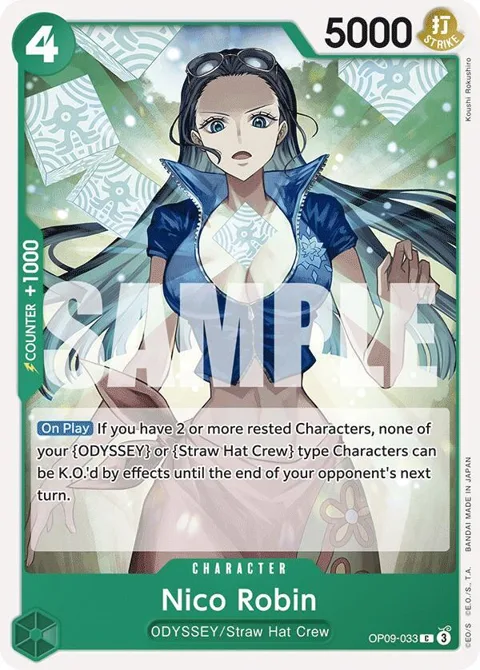 Nico Robin OP09-033 One Piece card from Emperors in the New World