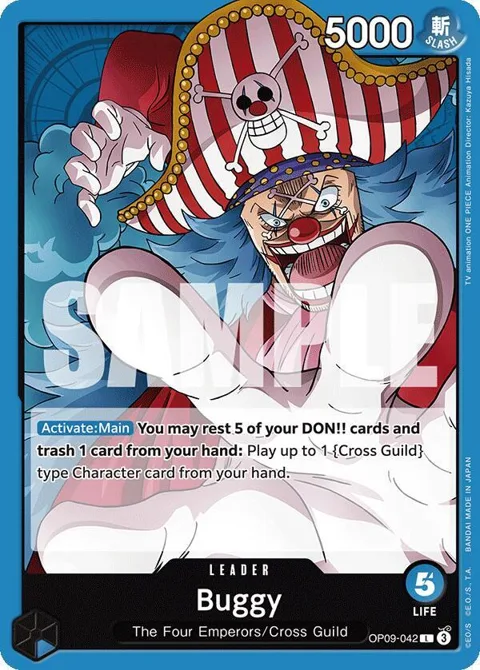 Buggy OP09-042 OP09 One Piece card from Emperors in the New World