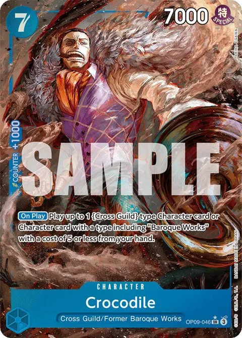 Crocodile Alt Art OP09-046 One Piece card from Emperors in the New World
