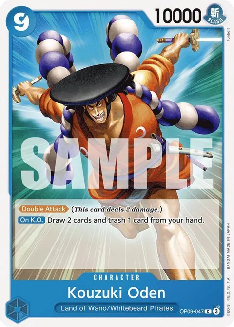 Kouzuki Oden OP09-047 One Piece card from Emperors in the New World