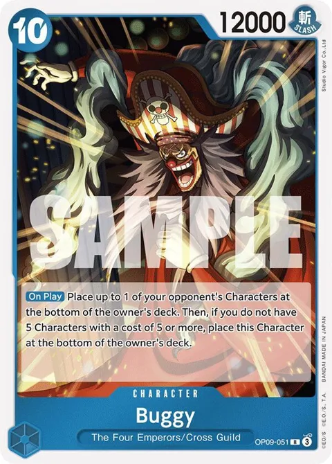 Buggy OP09-051 One Piece card from Emperors in the New World