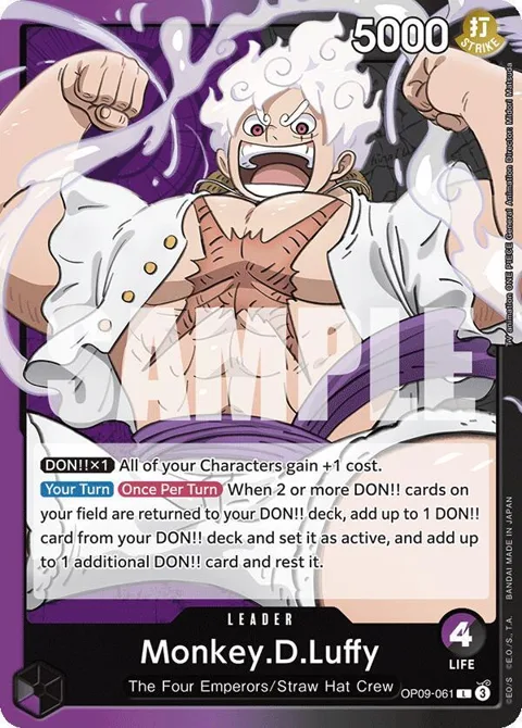 Monkey.D.Luffy OP09-061 OP09 One Piece card from Emperors in the New World