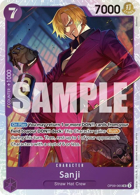 Sanji OP09-065 One Piece card from Emperors in the New World