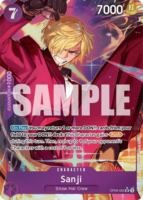Sanji Alt Art OP09-065 One Piece card from Emperors in the New World