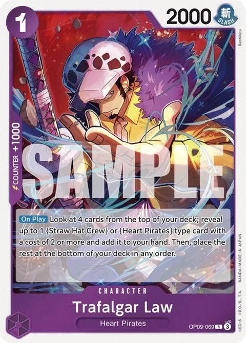 Trafalgar Law OP09-069 One Piece card from Emperors in the New World