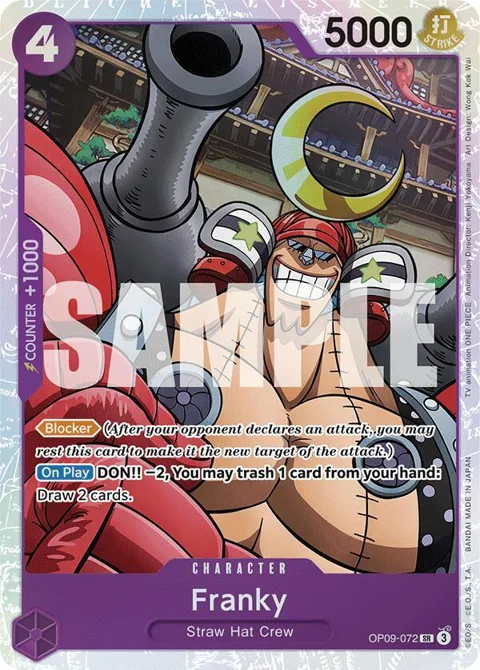 Franky OP09-072 One Piece card from Emperors in the New World