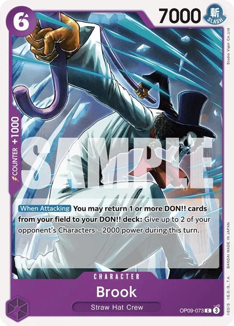 Brook OP09-073 One Piece card from Emperors in the New World