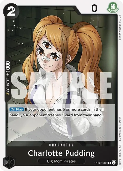 Charlotte Pudding OP09-087 One Piece card from Emperors in the New World