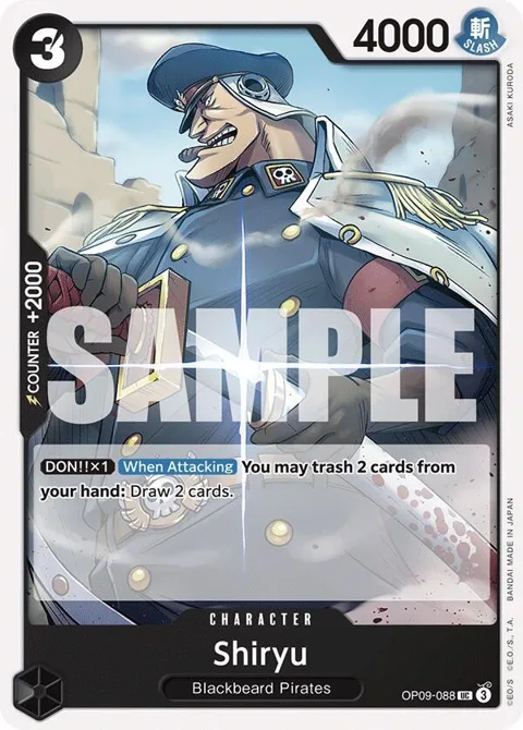 Shiryu OP09-088 One Piece card from Emperors in the New World