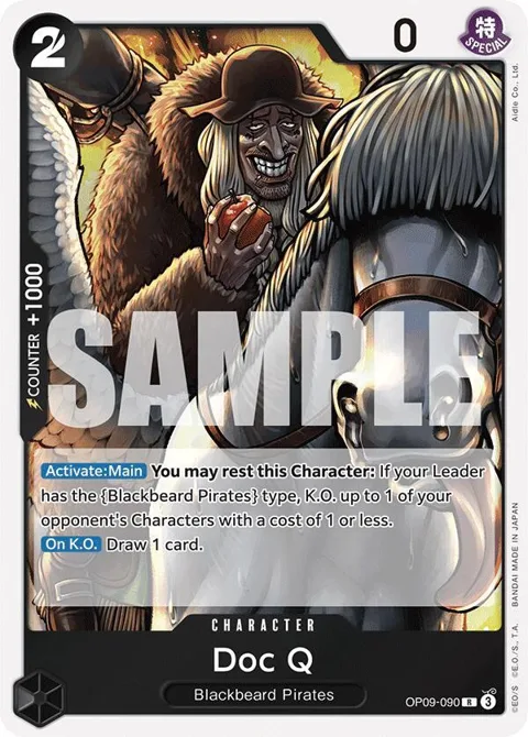 Doc Q OP09-090 One Piece card from Emperors in the New World