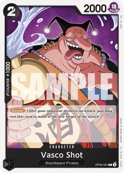 Vasco Shot OP09-091 One Piece card from Emperors in the New World