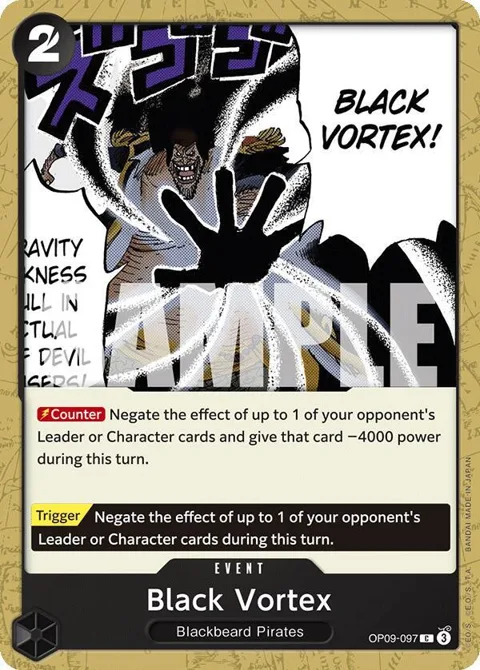 Black Vortex OP09-097 One Piece card from Emperors in the New World