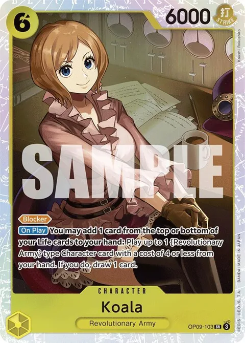 Koala OP09-103 One Piece card from Emperors in the New World