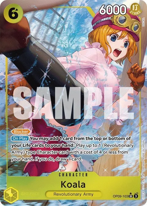 Koala Alt Art OP09-103 One Piece card from Emperors in the New World