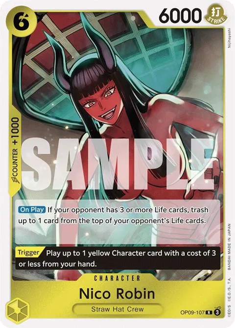 Nico Robin OP09-107 One Piece card from Emperors in the New World
