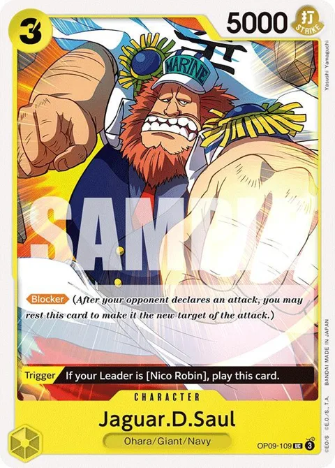 Jaguar.D.Saul OP09-109 One Piece card from Emperors in the New World