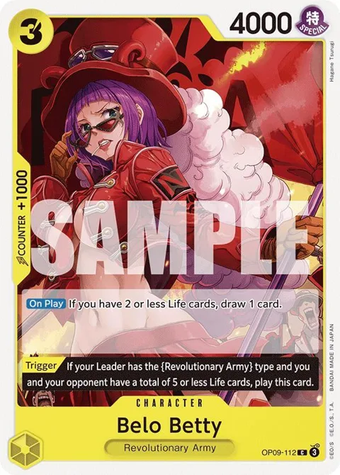 Belo Betty OP09-112 One Piece card from Emperors in the New World