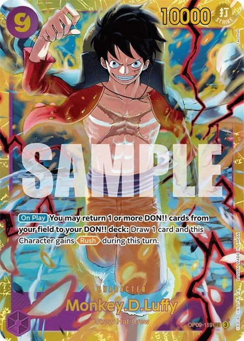 Monkey.D.Luffy OP09-119 One Piece card from Emperors in the New World
