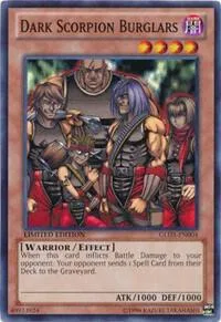 Dark Scorpion Burglars GLD5-EN004 Yu-Gi-Oh card from Gold Series: Haunted Mine