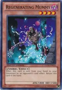 Regenerating Mummy GLD5-EN016 Yu-Gi-Oh card from Gold Series: Haunted Mine