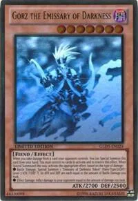 Gorz the Emissary of Darkness GLD5-EN024 Yu-Gi-Oh card from Gold Series: Haunted Mine