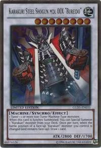 Karakuri Steel Shogun mdl 00X "Bureido" GLD5-EN035 Yu-Gi-Oh card from Gold Series: Haunted Mine