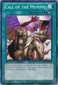 Call of the Mummy GLD5-EN040 Yu-Gi-Oh card from Gold Series: Haunted Mine