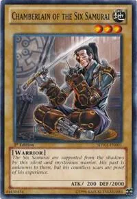 Chamberlain of the Six Samurai SDWA-EN001 Yu-Gi-Oh card from Structure Deck: Samurai Warlords